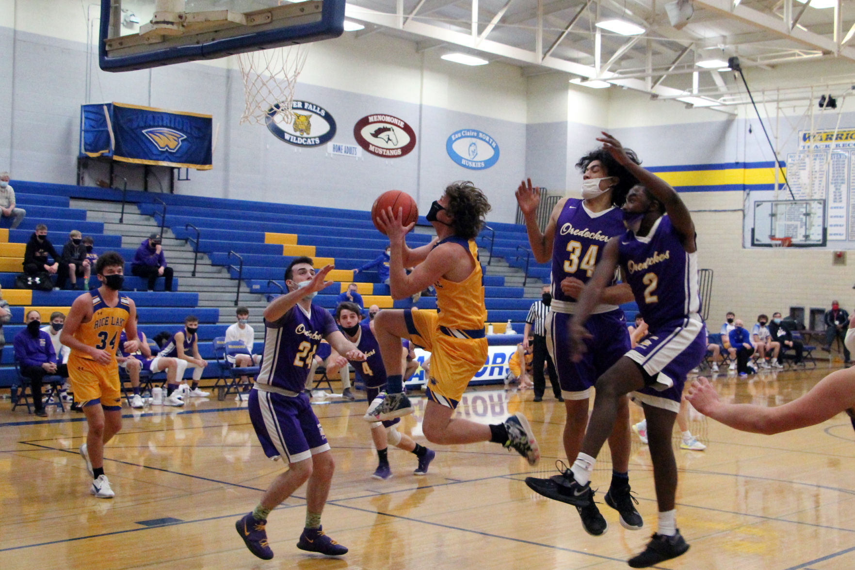 Rice Lake boys basketball vs. Ashland 12-30-20